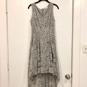Women’s Cocktail Lace Hi-Low Sleeveless Dress